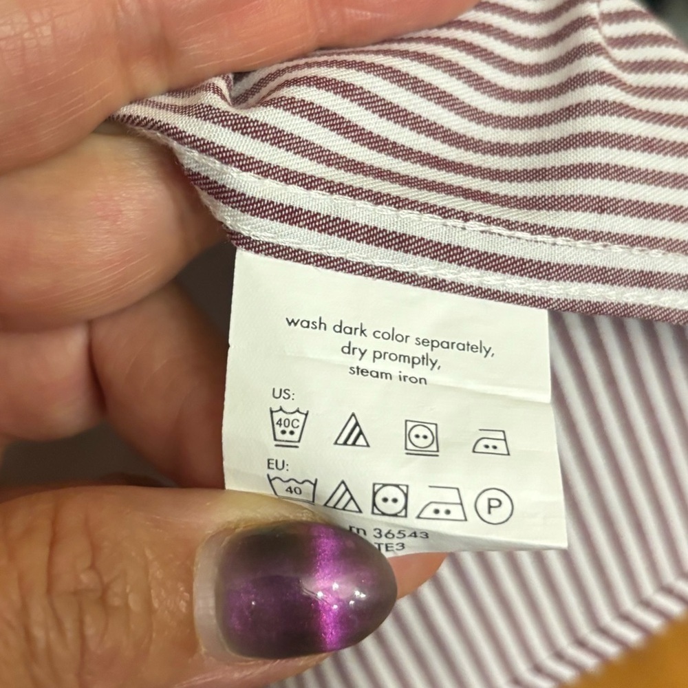 Izod big and tall striped dress shirt - Picture 3 of 4